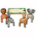 Safari Table & Animal Chairs